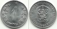 Halier - 1 h Československo 1986 UNC - Kliknutím na obrázok zatvorte -